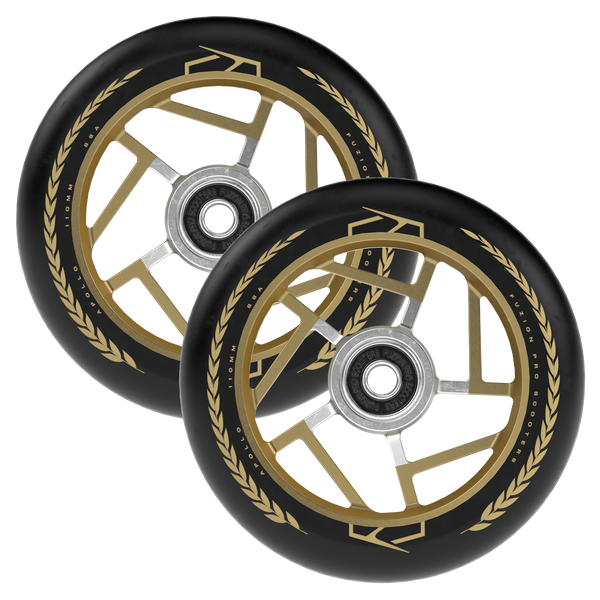 FUZION APOLLO WHEELS 110MM - BLACK/GOLD