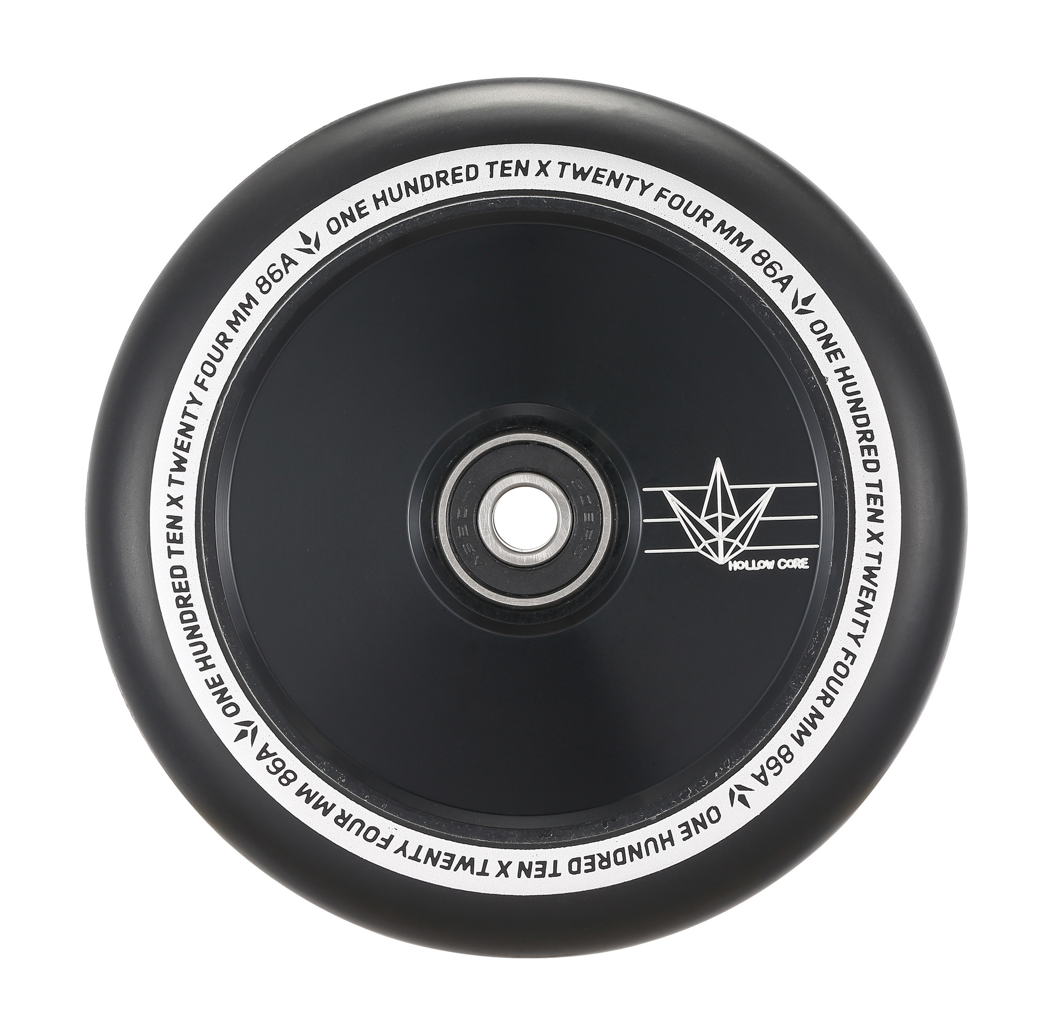 ENVY 110mm HOLLOW CORE WHEEL - Black/Black