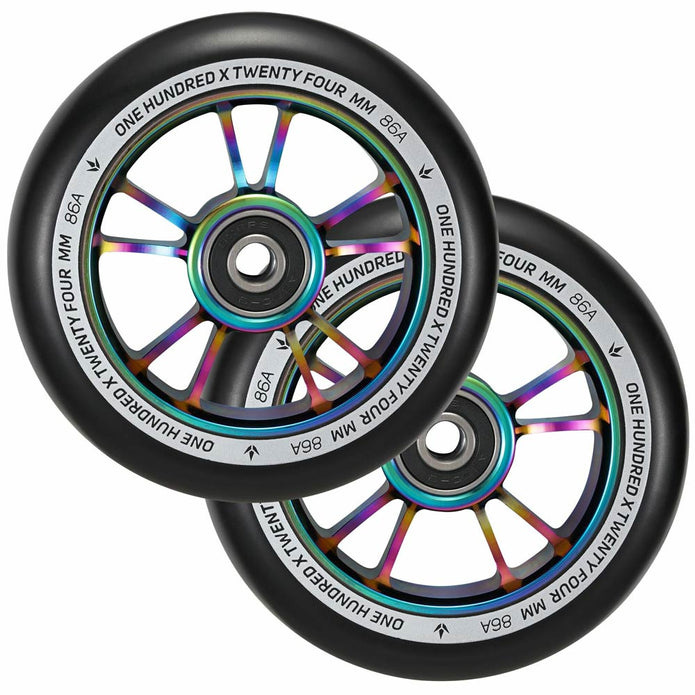ENVY 100MM WHEELS - Oilslick/Black (Pair)