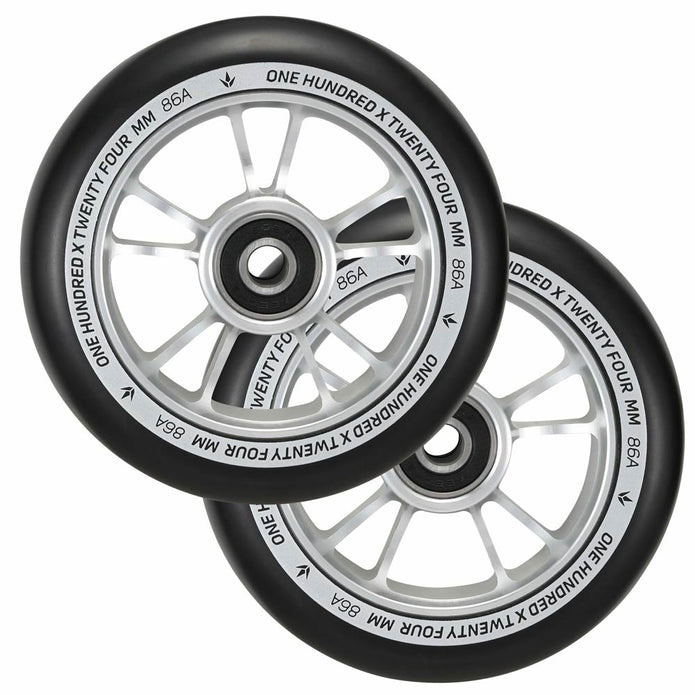 ENVY 100MM WHEELS - Raw/Black (Pair)