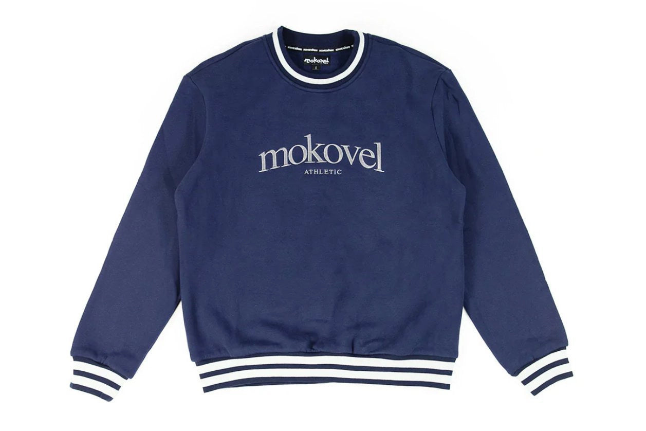 Mokovel Sweat Athletic Crewneck Blue