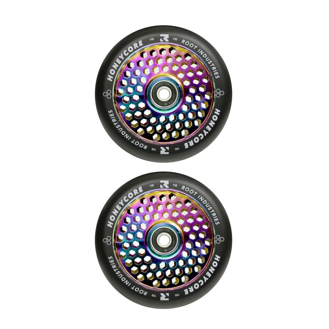 ROOT INDUSTRIES HONEYCORE WHEELS BLACK/NEO ROOT INDUSTRIES HONEYCORE WHEELS BLACK/NEO