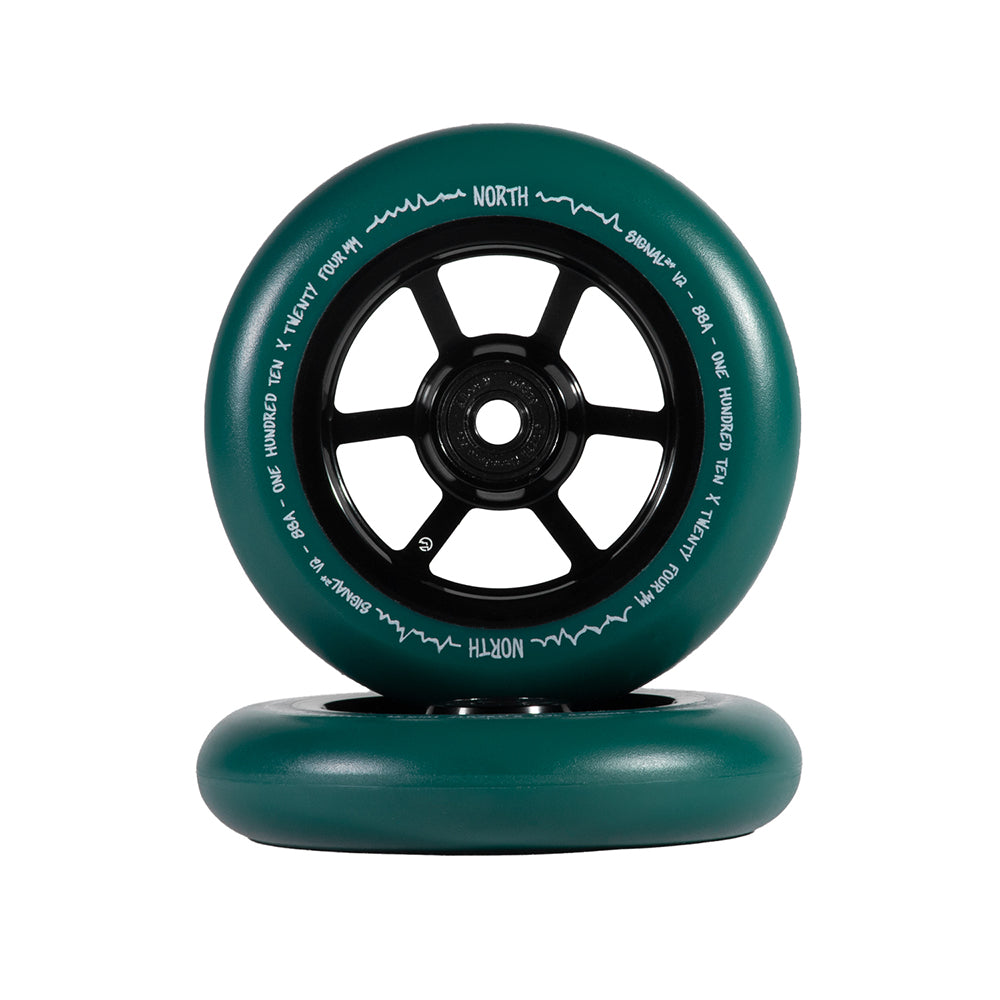 NORTH SIGNAL WHEELS - 110 x 24mm (Green)