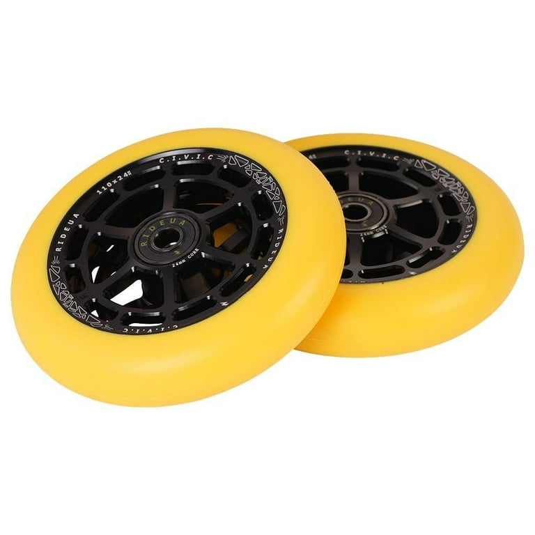 URBANARTT CIVIC WHEELS - Yellow/ Black URBANARTT CIVIC WHEELS - Yellow/ Black
