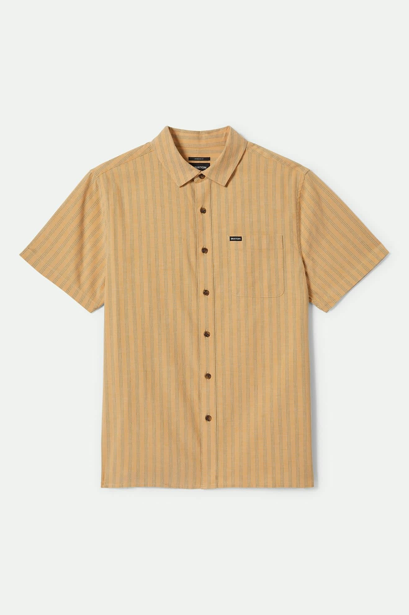 BRIXTON - Oxford Stripe S/S