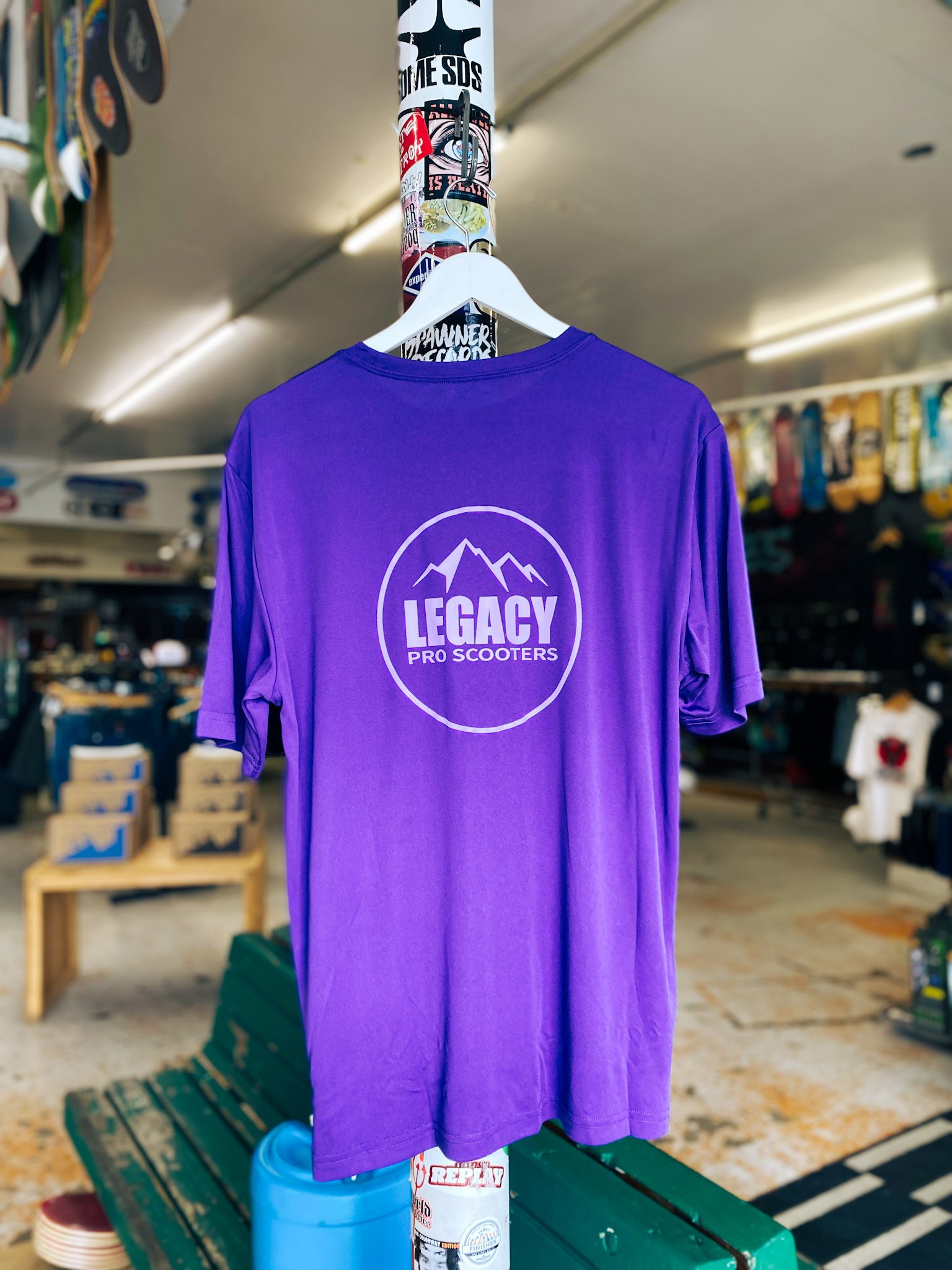 LEGACYPROSCOOTERS RIDING TEE - Purple LEGACYPROSCOOTERS RIDING TEE - Purple