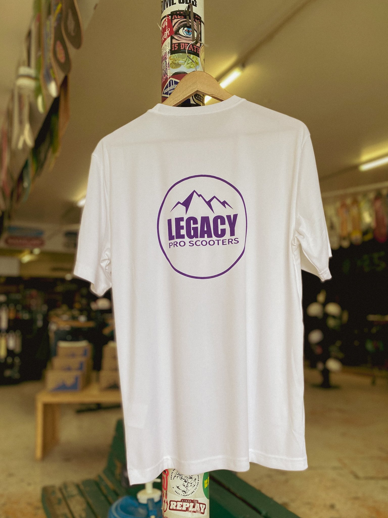 LEGACYPROSCOOTERS RIDING TEE - White LEGACYPROSCOOTERS RIDING TEE - White