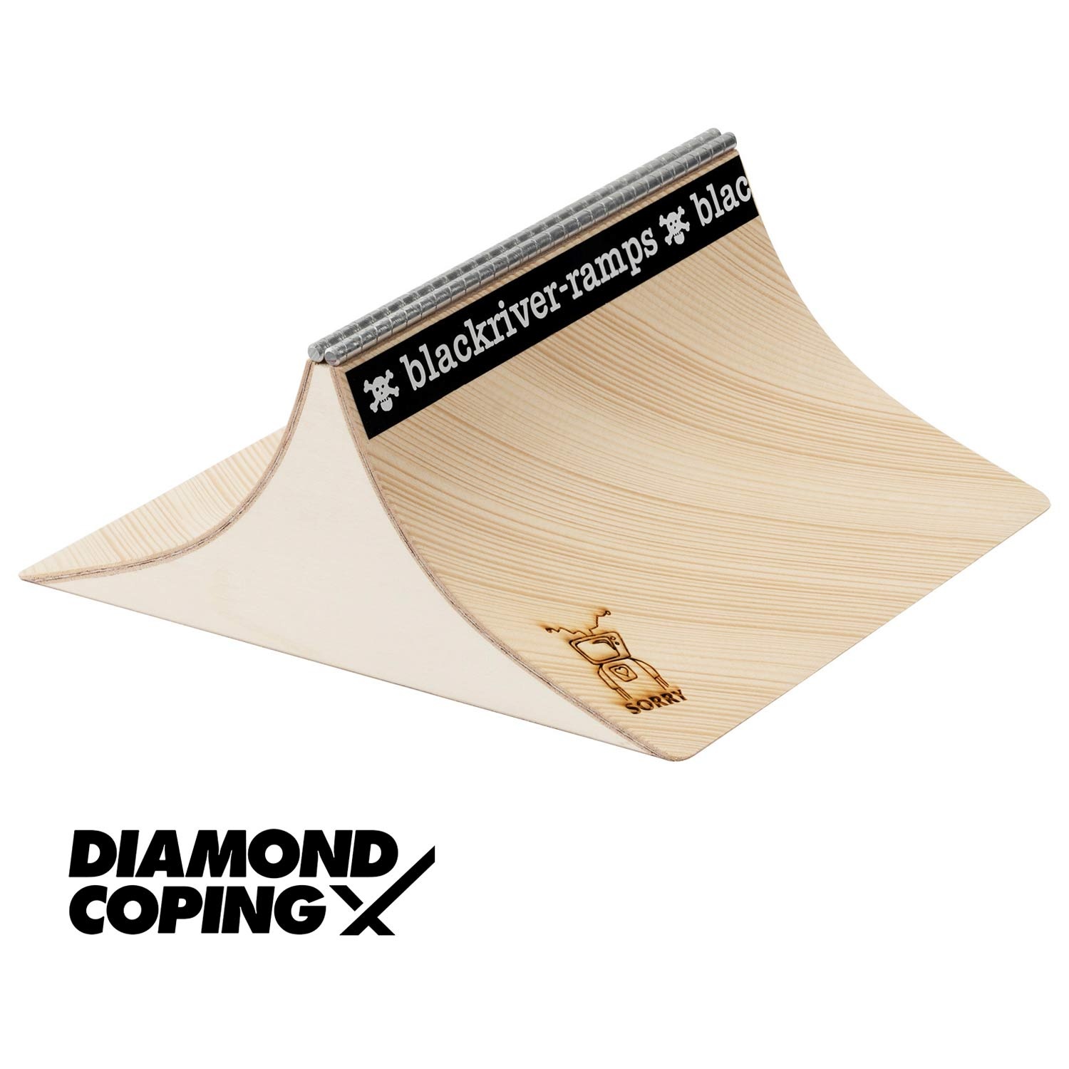 BLACKRIVER x SORRY fingerboards - Diamond Coping Spine