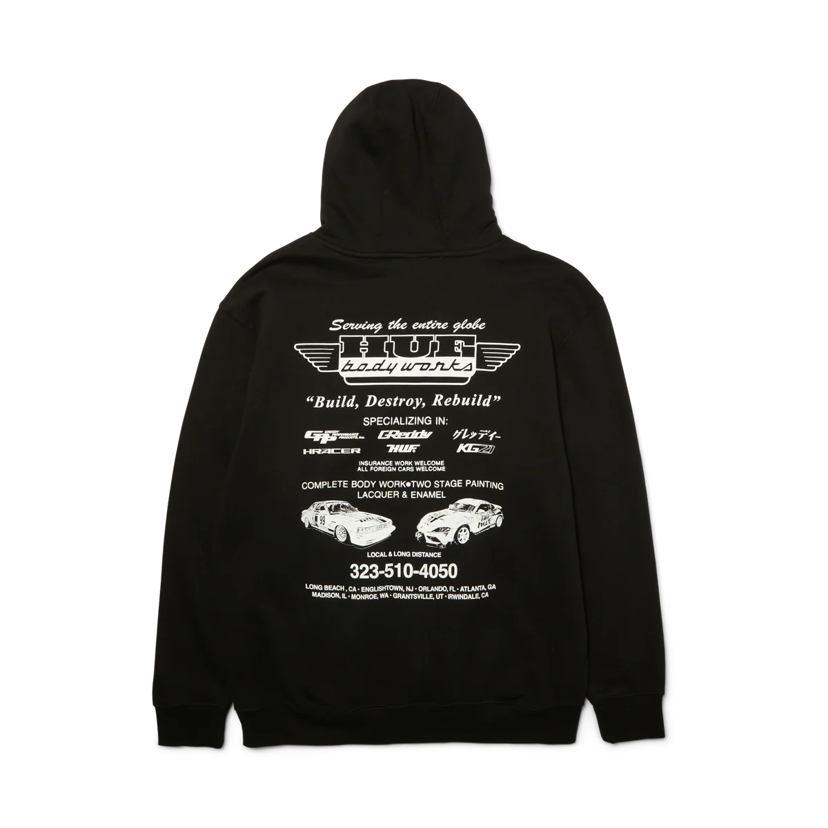 HUF X GREDDY - Body Works Hoodie