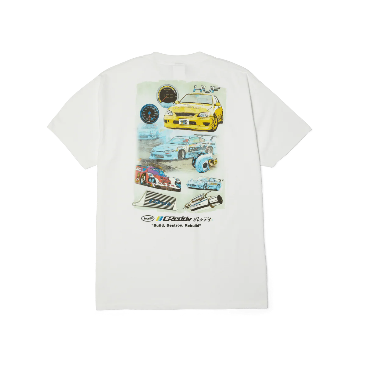 HUF X GREDDY- Parts Tee