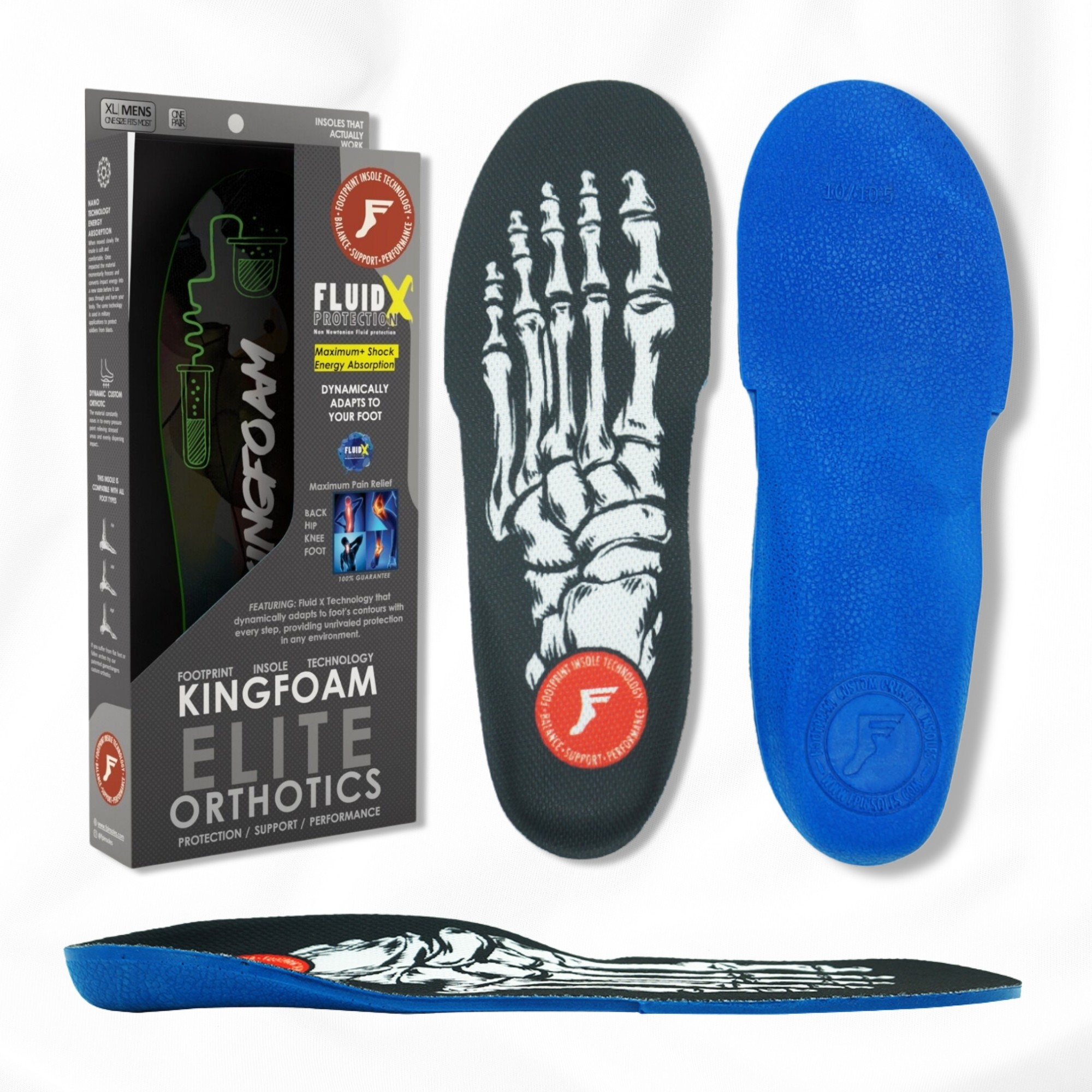 FP INSOLES - Kingfoam Orthotic FluidX Insole