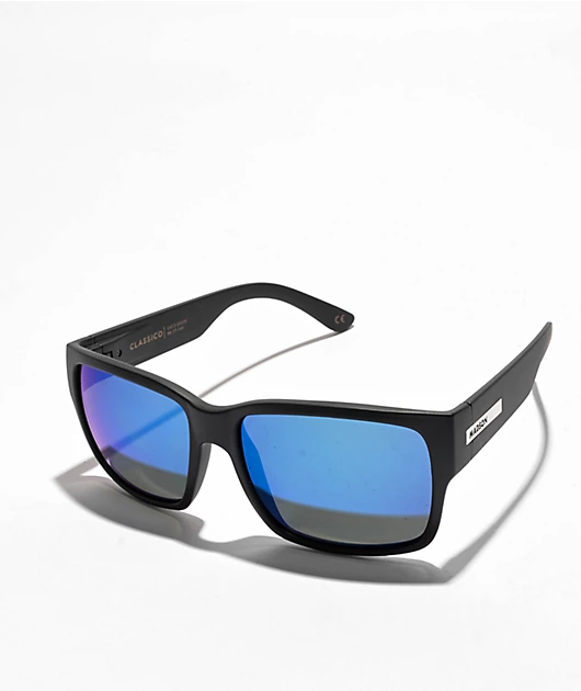 MADSON SHADES - Classico (Matte Black / Pacific blue Polarized)