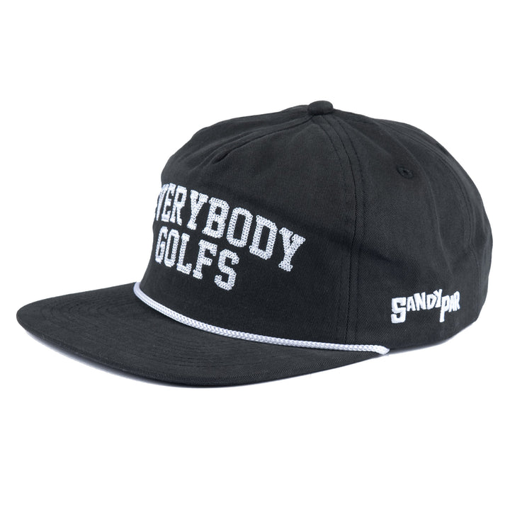Sandy Par Sandy Par - Everybody Golfs 5 Panel Hat (Black)
