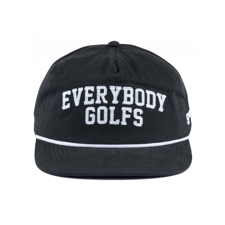 Sandy Par - Everybody Golfs 5 Panel Hat (Black)