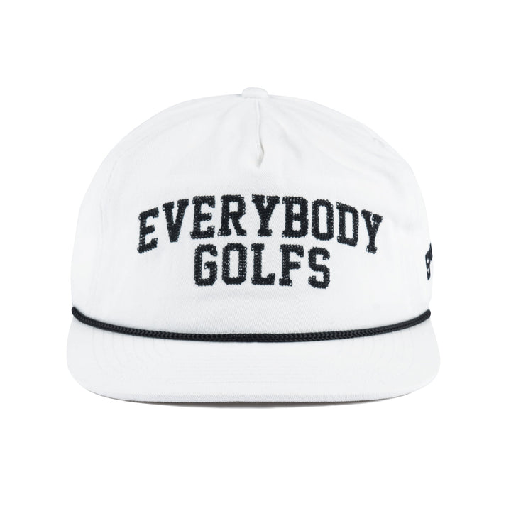 Sandy Par - Everybody Golfs 5 Panel Hat (White)