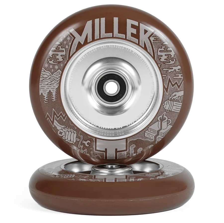 TILT WHEELS - COFFEE MILLER (24 x 110mm)