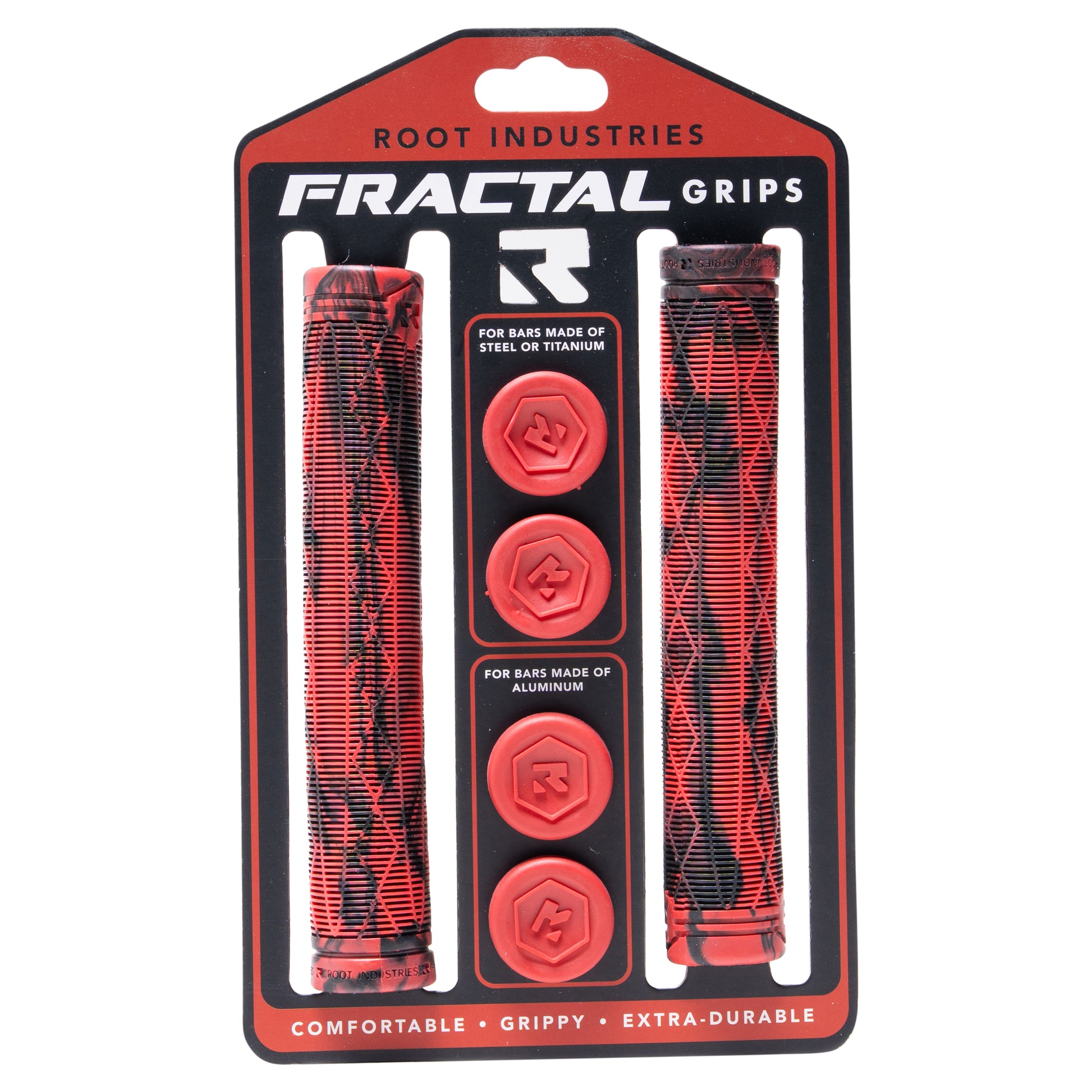 Root Industries Fractal Grips (red/black)