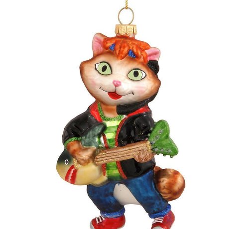 George the Musician Cat Ornament