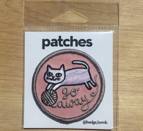 Go Away Iron-on Patch