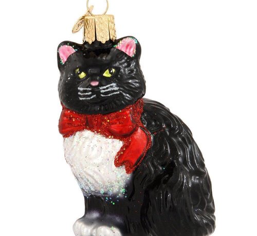 Mittens Tuxedo Cat Ornament