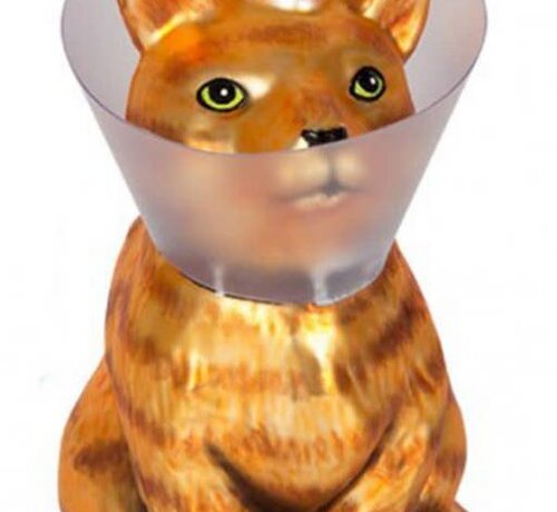 Lefty Cone Kitty Ornament
