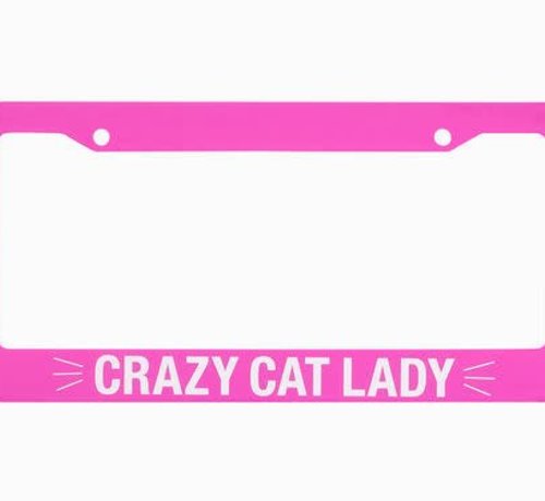 Crazy Cat Lady License Plate Frame