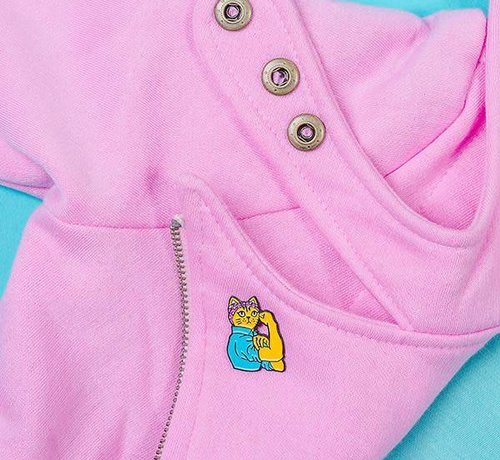 Rosie Rivitor Cat Enamel Pin