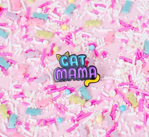 Cat Mama Enamel Pin