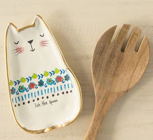 Lick the Bowl Cat Spoon Rest