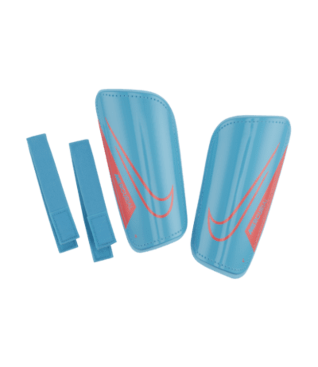 MERCURIAL HARD SHELL SHIN GUARD - BALTIC BLUE/HOT PUNCH