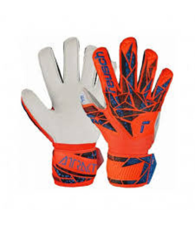 ATTRAKT SOLID FINGER SUPPORT JUNIOR - HYPER ORANGE/ELECTRIC BLUE