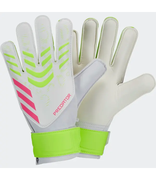 PREDATOR GL TRAINING JUNIOR GK GLOVE - WHITE/LUCLEM/LUCPNK