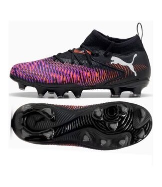 FUTURE 8 MATCH FG/AG JR - BLACK/WHITE/GLOWING RED