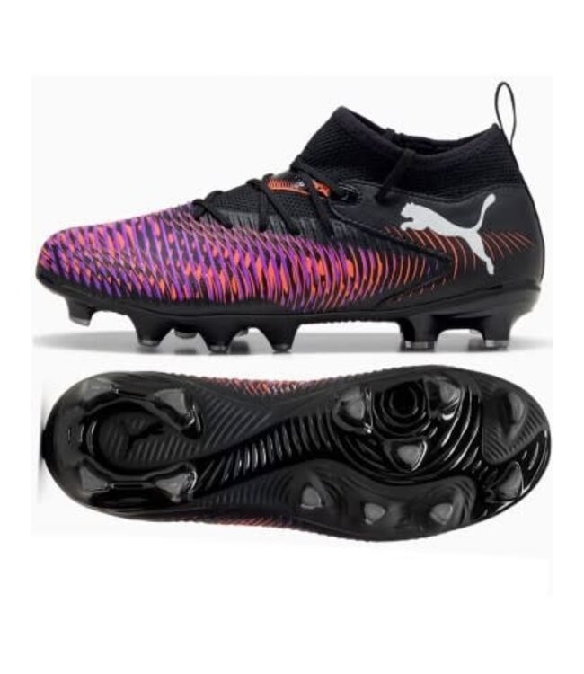 FUTURE 8 MATCH FG/AG JR - BLACK/WHITE/GLOWING RED