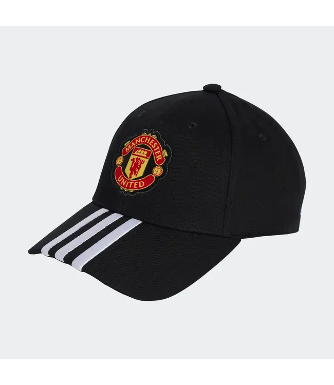 MANCHESTER UNITED BASEBALL CAP - BLACK/WHITE