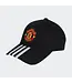 MANCHESTER UNITED BASEBALL CAP - BLACK/WHITE