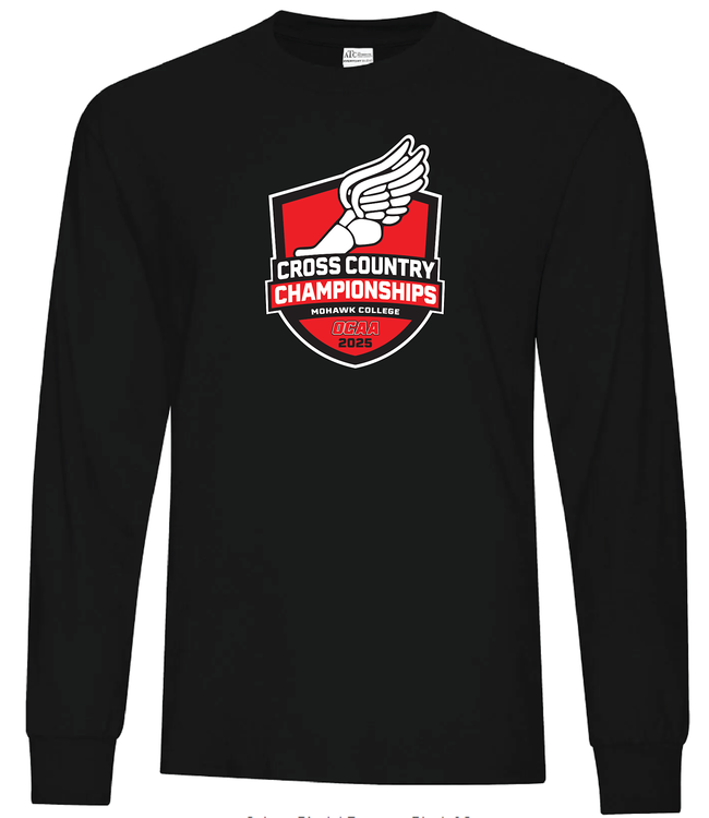 OCAA PROVINCIAL CROSS COUNTRY CHAMPIONSHIP LONG SLEEVE T-SHIRT - BLACK