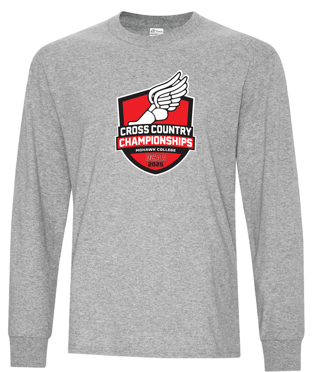 OCAA PROVINCIAL CROSS COUNTRY CHAMPIONSHIP LONG SLEEVE T-SHIRT - GREY