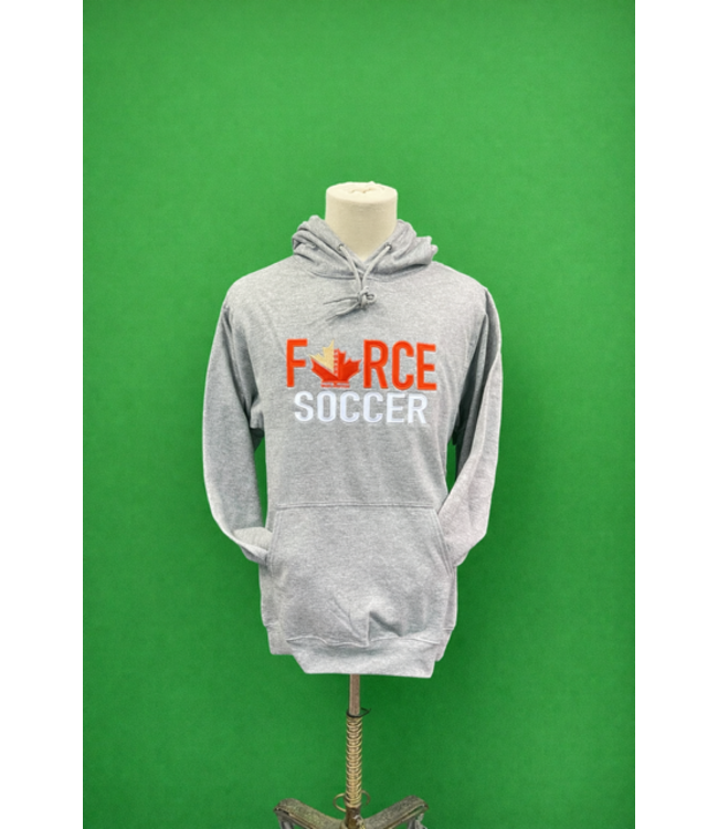 BURLINGTON FORCE HOODIES (EMBROIDERED) - GREY