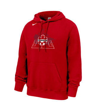 CANADA CLUB FLEECE PULLOVER HOODIE - UNIVERSITY RED
