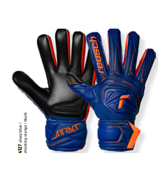 ATTRAKT INFINITY FINGER SUPPORT JUNIOR - SHARP BLUE/SHOCKING ORANGE/BLACK