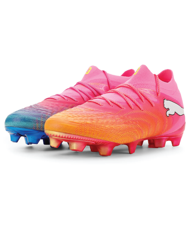 Puma FUTURE 9 ULTIMATE FG - POISONPINK/SUNSTREAM