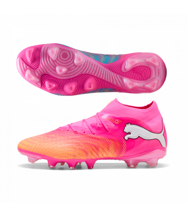 Puma FUTURE 9 PRO FG/AG - POISONPINK/SUNSTREAM
