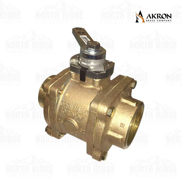 Akron Brass Akron Brass 88250039 Ball Valve with 2.5" Grooved x 2" NPT