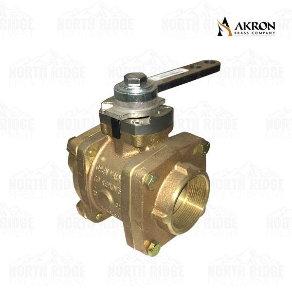 Akron Brass Akron Brass 88200008 Valve 2" Female NPT x 2" Grooved with Straight Lever