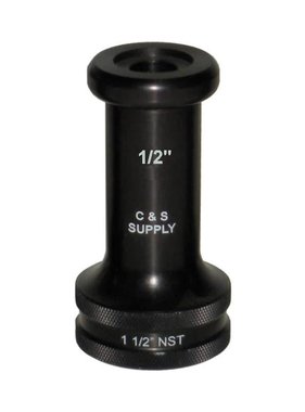 C&S Supply 1 1/2" NH Straight Bore Nozzle with 1/2" Outlet