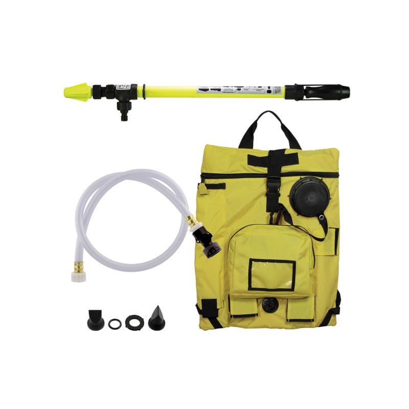 Scotty Firefighter Scotty Bravo Backpack, Foam Hand Pump, 4’ hose, complete system