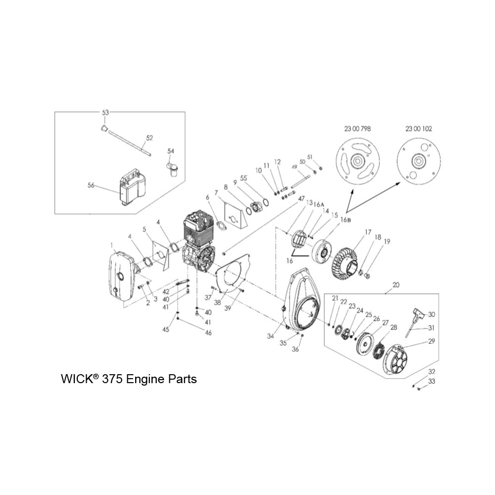 Mercedes Textiles (16) WICK® 375 Rotor Ducati Assy. (New Model) #72PSO10-2300102