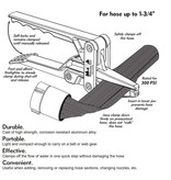 Timberline Tool Single Jacket Fire Hose Clamp