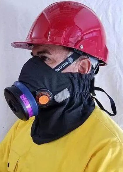 Hot Shield USA HS-4 Mask Combo (Mask, Storage Pouch and Respirator)